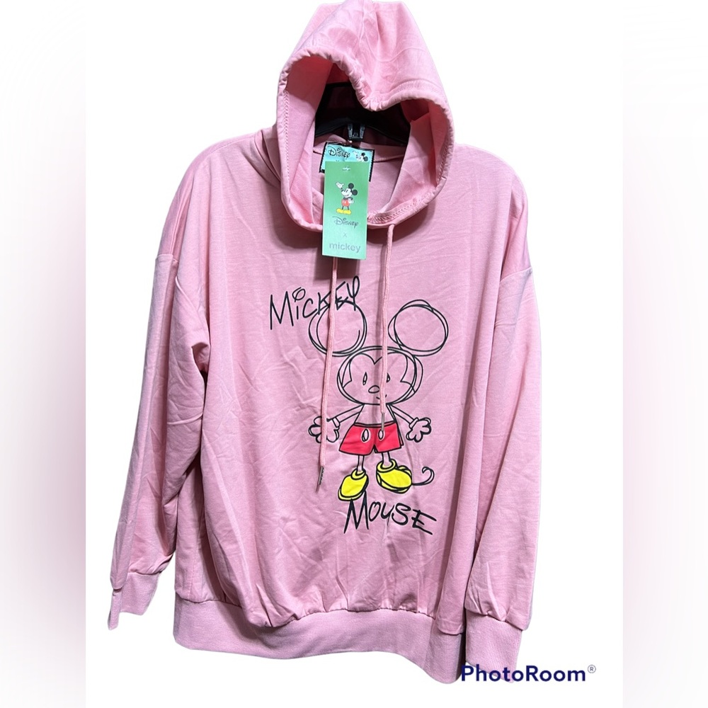 Mickey Hoodie in Old rose color